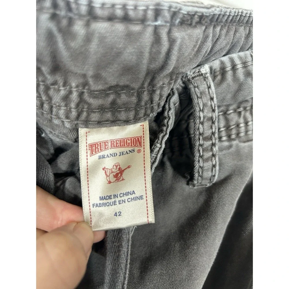 TRUE RELIGION Cargo Pants VINTAGE Cotton Outdoor Utility Grunge Y2K Mens Size 42